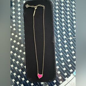 Kendra Scott Gold and Pink Necklace